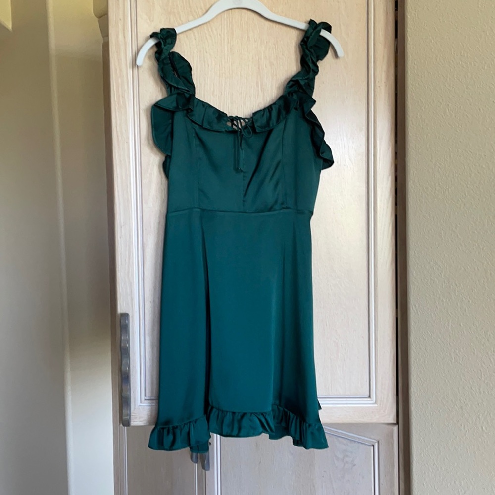 Verge Girl Green Emerald Dress